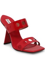 Alaia PERFORATED MULE 100MM | RED